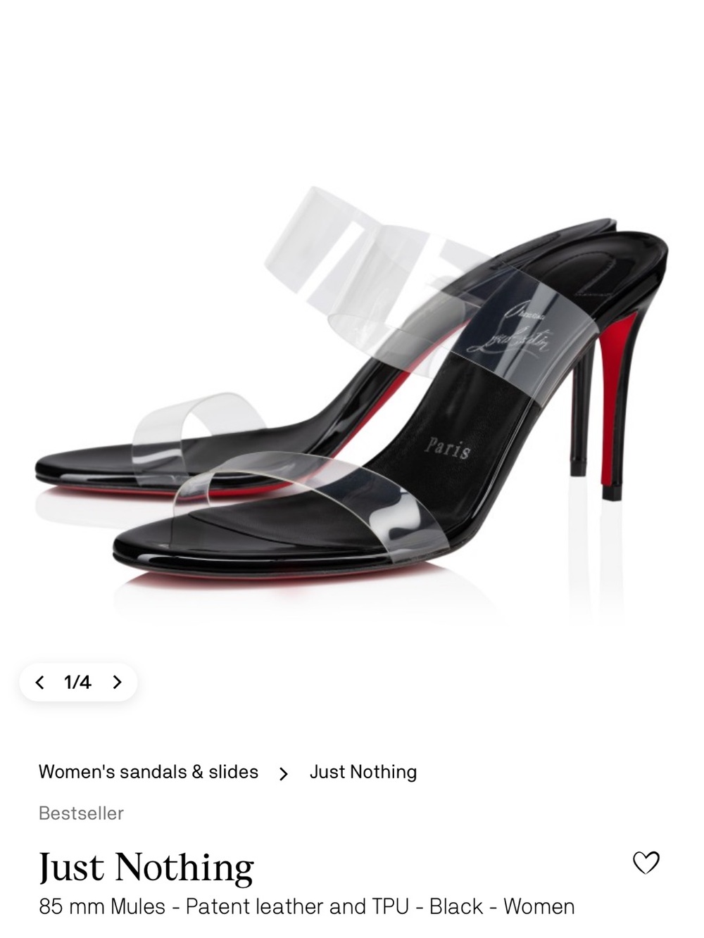 Christian Louboutin Just Nothing heels